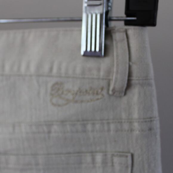 NWT Bonpoint Girls Sienna Style Straight Leg Chino Trousers Pants 12 Cream - Picture 5 of 9